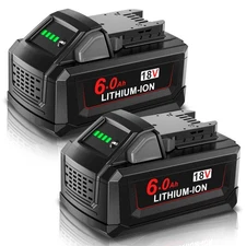 2PACK 6.0Ah For Milwaukee For M18 Lithium Extended Capacity Battery 48-11-1840