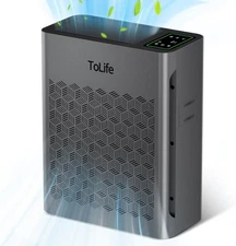 ToLife Air Purifiers for Home Large Room Up to 1295 Ft² with PM 2.8 Display Air