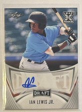 2021 Leaf Draft #BA-IL1 Ian Lewis Jr. Autographs