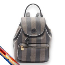 FENDI Pekan PVC Coated Canvas Rucksack Backpack Lady