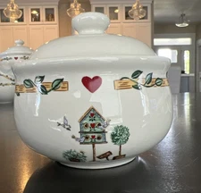 Thomson Pottery Birdhouse Sugar Bowl Very Nice !!!!!