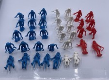 Vintage MARX MPC Plastic Space Men Astronaut Toy Figures Lot of 37 Preowned