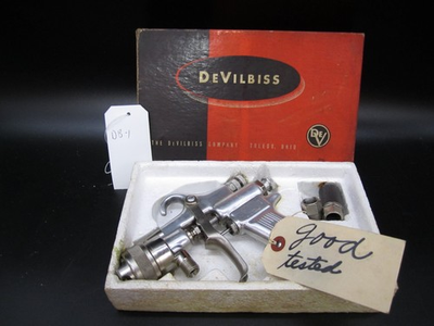 #ad Vintage DeVilbiss Spray Gun Type MBC 510 2 EX w Original Box USA DV1 $69.00