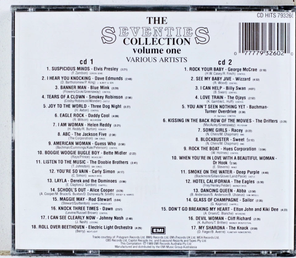 Varios - The Seventies Collection (Volume One) (CD 1989) Foto 2 de 2