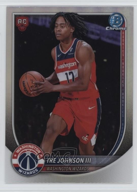 2025-26 Bowman Chrome Rookie Red Logo Variation Tre Johnson III #BRR-6 RC 13ql