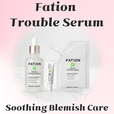Fation Nosca9 Trouble Serum 50ml Set Refill 40ml Cream 10ml Blemish Soothing