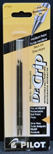 Pilot Dr. Grip Ballpoint Pen Refills   2 Pack, Black Ink, Medium Point, New Seal