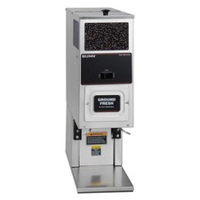 Bunn Stainless Steel Tall Single Hopper Portion Control Coffee Grinder - 120V