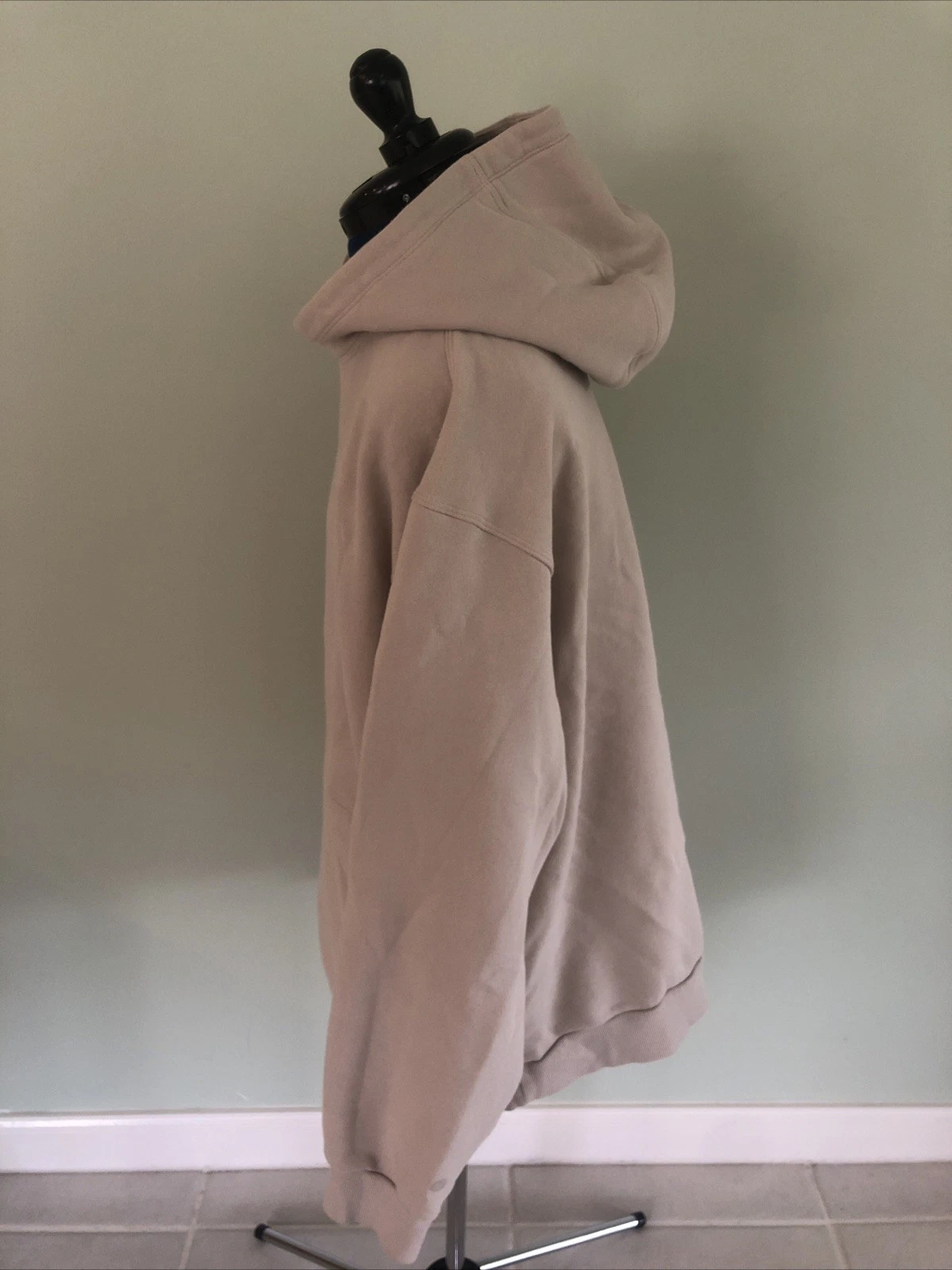 OFF WHITE Lululemon Steady State Pullover Felpa con Cappuccio Uomo XXL Crema Bianco Off Felpa 2XL