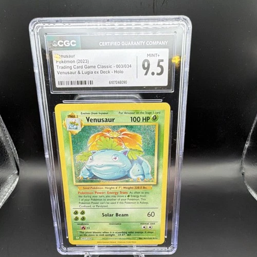 Venusaur CGC 9.5 Trading Card Game Classic 003/034 Holo Pokémon TCG