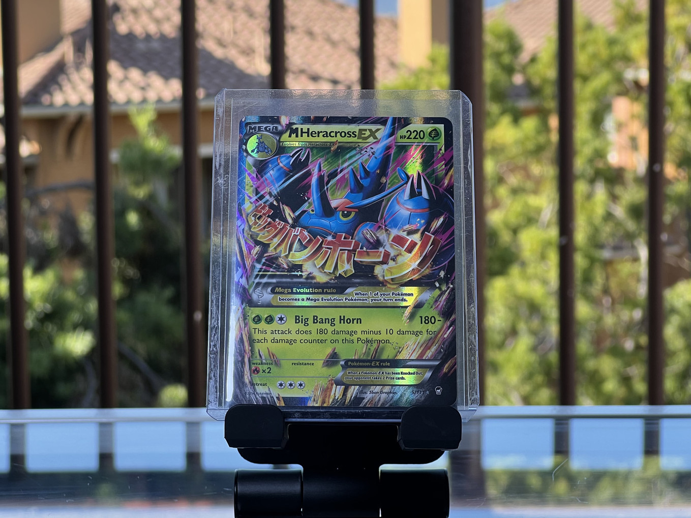 Mega Heracross EX - 5/111 - Pokemon Furious Fists XY Ultra Rare Card LP