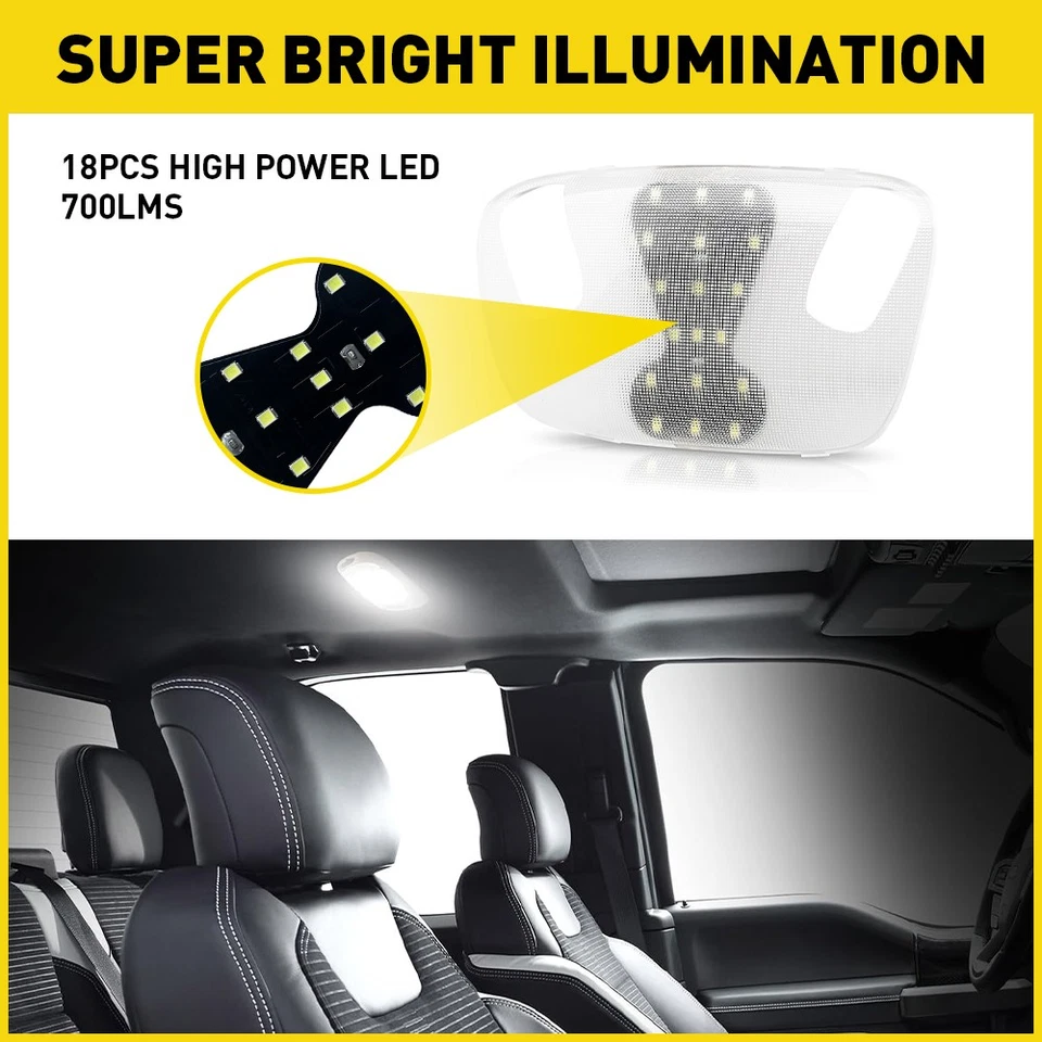 Luz interior LED + cubierta para Ford Taurus 1996-1999 F4DB-13776-BCW Foto 4 de 4