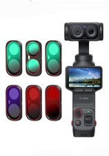 6 Pack Magnetic Filter Kit for Insta360 Luna UV CPL ND16/32 Black Diffusion 1/4