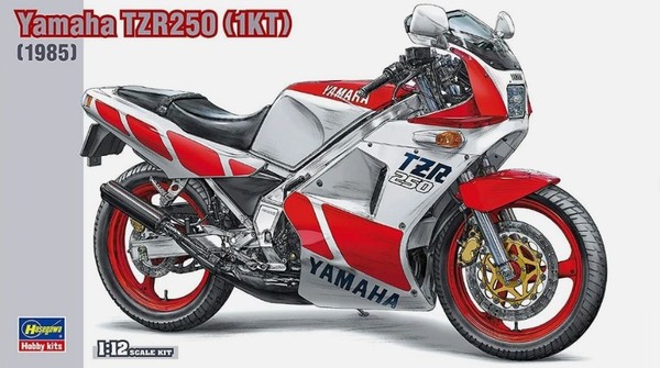 Hasegawa 1/12 Motorrad Kit Yamaha TZR250 Modellbau Statisches Modell Diecast-image