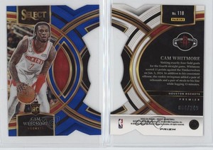 2023 Panini Select Premier Level Blue Prizm Die-Cut /249 Cam Whitmore Rookie RC
