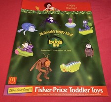 Vintage 1998 A Bug s Life Mcdonald s Happy Meal Toys A Lot Of Of Five