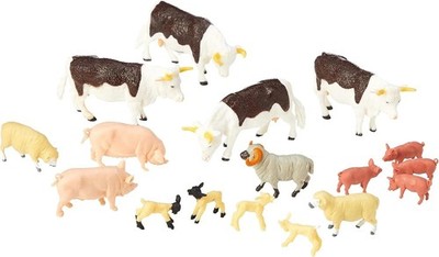 Gemischtes Tier 17-Teiliges Wertpaket 1:32 Maßstab Britains Farm 43096