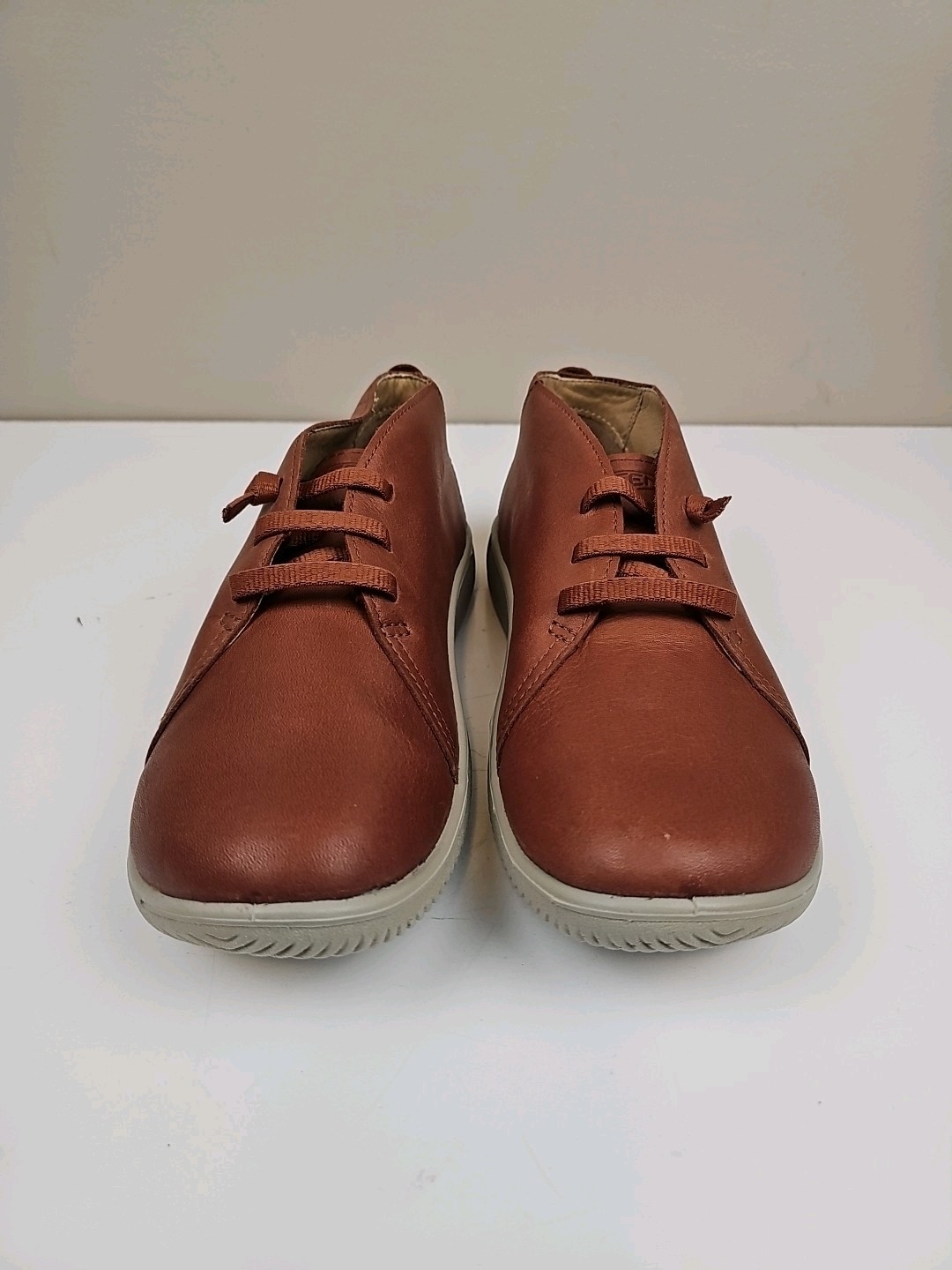 Stivali KEEN Knx Chukka tartaruga shell plaza tortora stivali in pelle marrone da uomo taglia 9 5