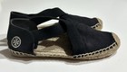 Tory Burch CATALINA Espadrille Flats Shoes Black Size 6.5 — photo 1