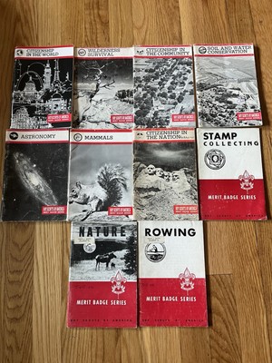 Lot Of 10 Boy Scouts Of America Merit Badge Series Books - Vintage