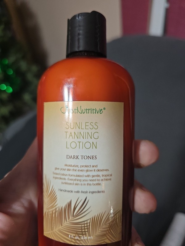 Just Nutritive Self Tanning Lotion Dark Tones Vegan 8 Fl Oz Sunless Tanner