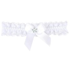 Womens Lace Bridal Garters for Bride Wedding Garter Belt Leg Garter White