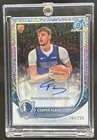 2025-26 Bowman Cooper Flagg Chrome Auto RC Speckle Refractor #/299 Mavericks