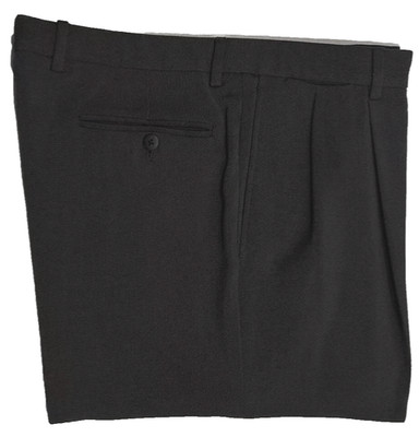 $995 GIORGIO ARMANI BLACK LABEL PANTS 34 DARK GREEN-GRAY DRESS PANTS WOOL TWILL