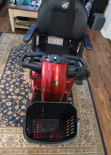 Golden Technologies Companion 4-Wheel Electric Scooter Red w/ Basket