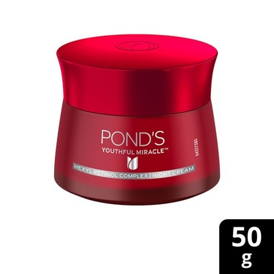 Ponds Age Miracle Anti Aging Night Cream With Retinol C Niacinamide (50gm)