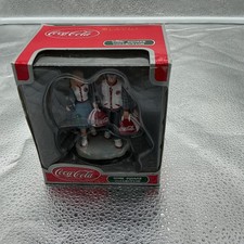 Coca-Cola Town Square Collection Young Couple with Bowling Bags Figurine 2002