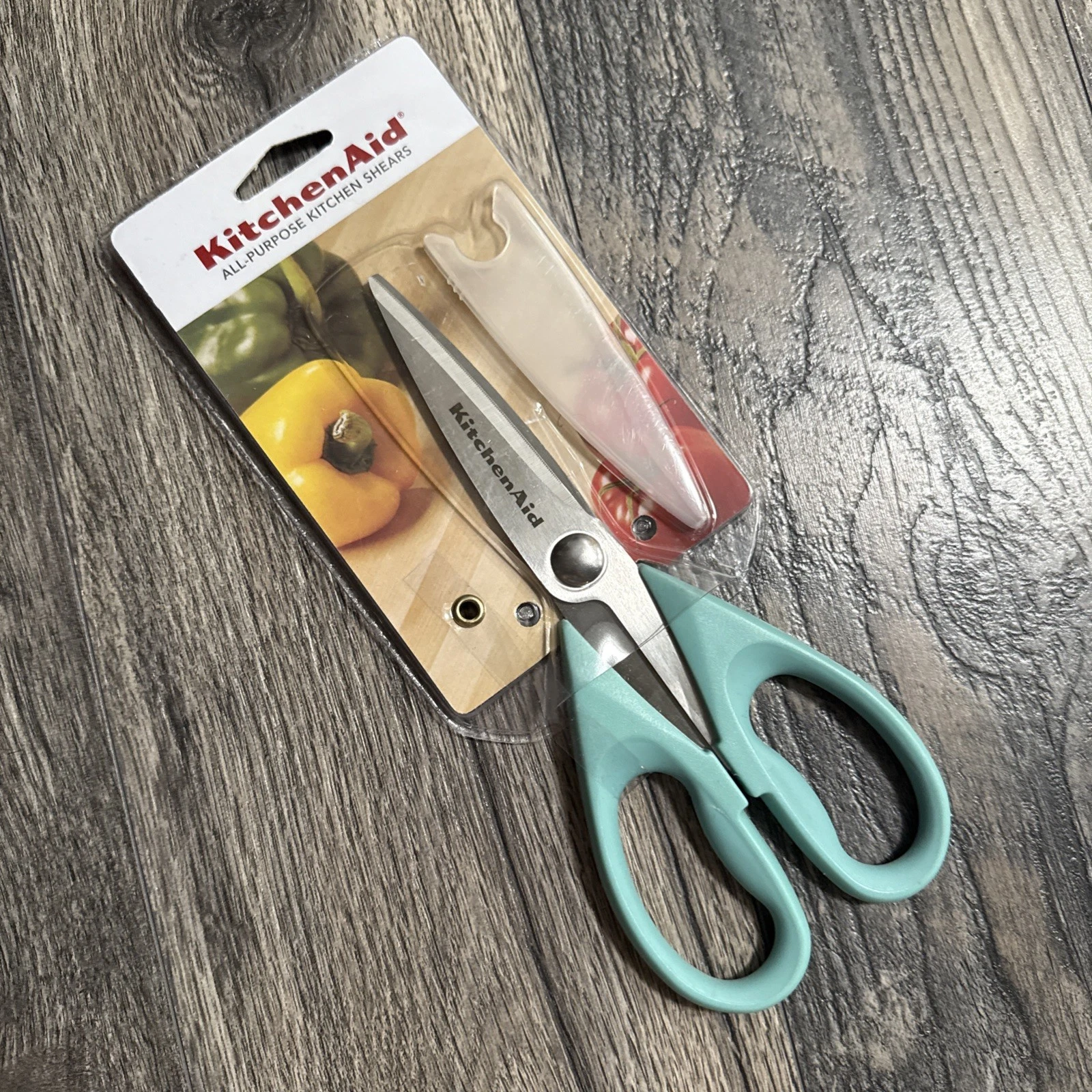 KitchenAid All Purpose Kitchen Shears Sky Aqua Blue HAQA new