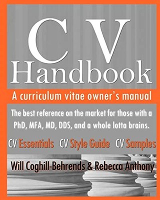 CV Handbook: A curriculum vitae own..., Anthony, Rebecc