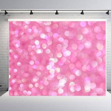 Sequin Glitter Backdrop 6x8ft Pink Sparkle Background for Wedding