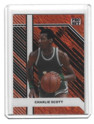 2024 Leaf Collective Multi-Sport Charlie Scott Base Orange Shimmer 1/1