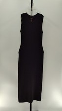 Quince Women Mongolian Cashmere Sleeveless Midi Sweater Dress Black Basic XS