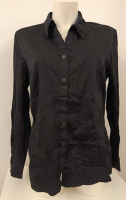 Gerry Weber Edition Elegant Stretch Blouse Size 44 XL Top Black