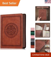 2026 Leather Vintage Journal Notebook,300 Pages,Leather Softcover Lined Journ...