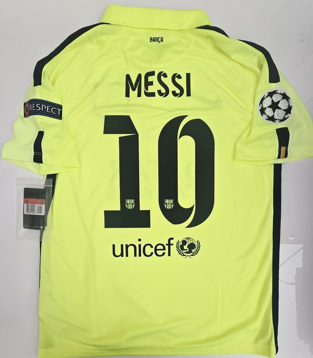 2014/15 NIKE FC BARCELONA #10 MESSI 3RD FOOTBALL SOCCER JERSEY