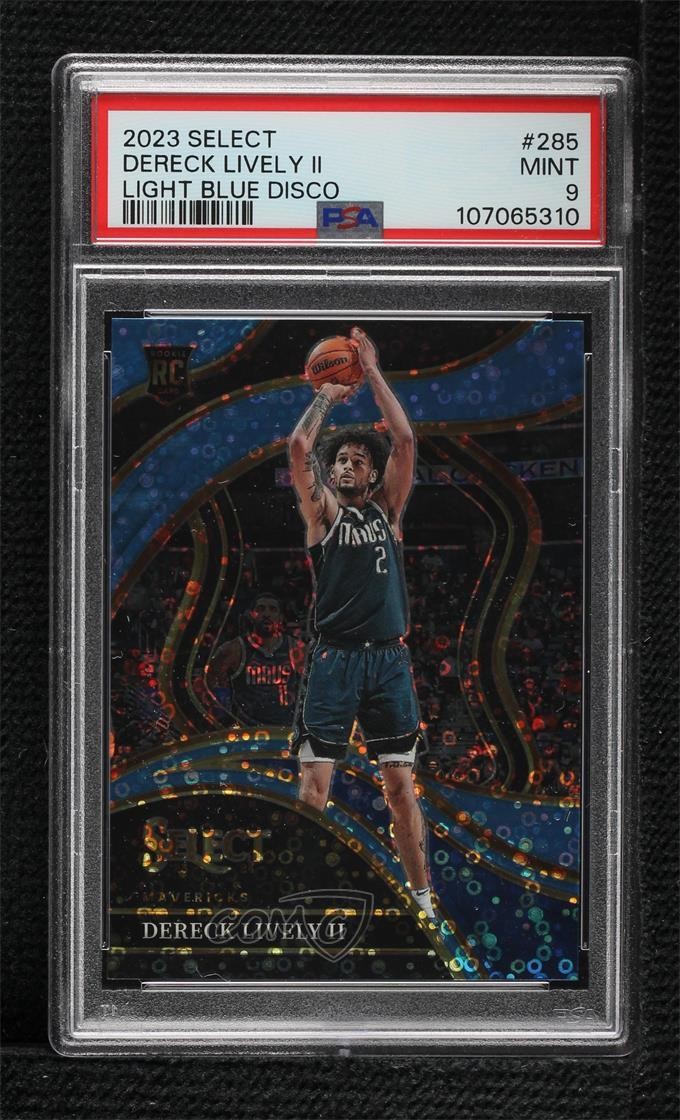 2023 Select Courtside Light Blue Disco Prizm /99 Dereck Lively PSA 9 MINT 0y8p
