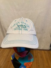Prairie Mountain Mesa Verde National Park Hat White Teal Contrast Stitch Dad Cap