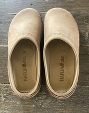 Haflinger Classic Grizzly Clog Slippers Size 5.5 Men 7.5 Women Color Brown New 