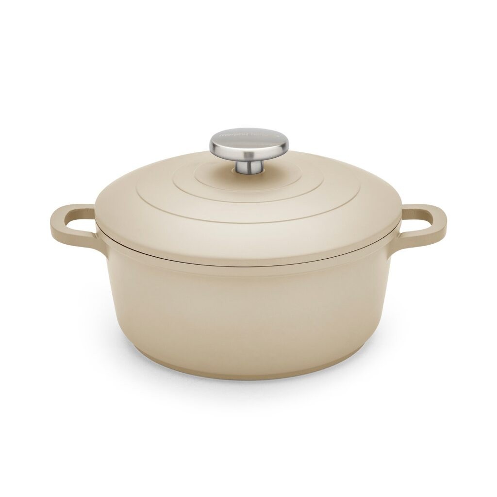 Morphy Richards Unisex Cream 20Cm Cast Aluminium Casserole Dish In Medium - Image 2
