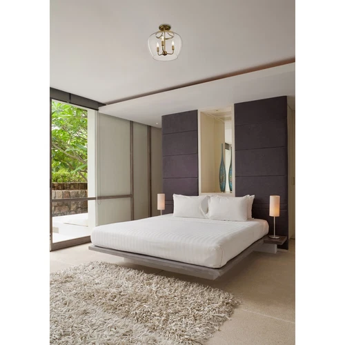 3 Light Semi Flush Mount - Picture 2 of 6