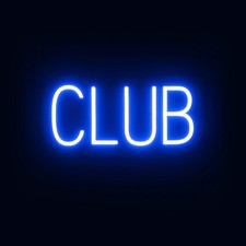 Spellbrite Club Sign Neon Club Sign Look Led Light 16.3 X 6.3
