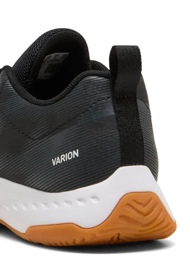 Puma Chaussure De Salle Pour Enfants Varion 3 Jr 109097 01 Noir/Blanc - Photo 2/4