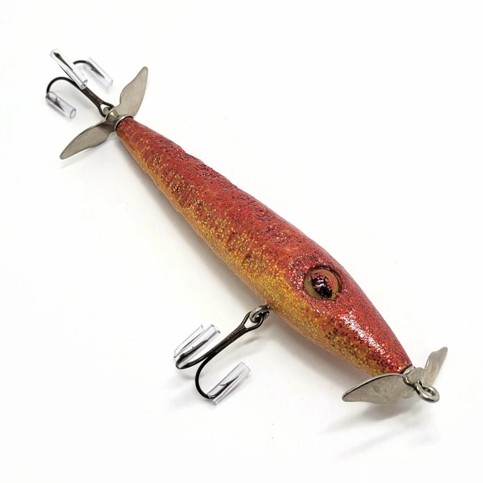 Handcrafted Cedar Wood Topwater Bass Pike Fishing Lure • 1/2 oz • 5"  - Image 4 of 4
