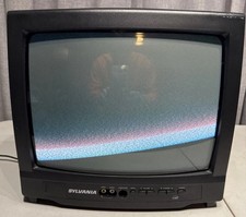 SYLVANIA 13" SST4131 TV Player Retro Vintage Gaming TV Tested No Remote