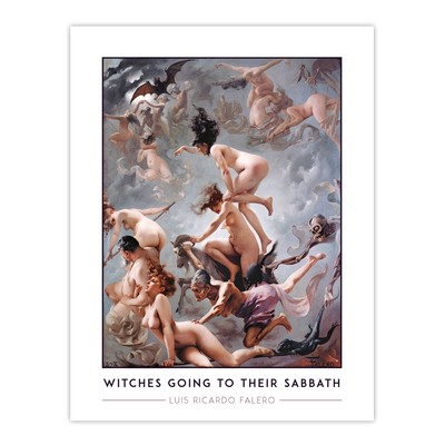Luis Ricardo Falero Hexen gehen an ihren Sabbat Wandbild Poster Druck
