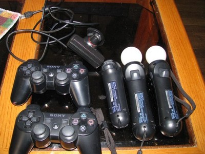 Sony PlayStation Move Motion Controller Wireless Black / controllers  lot